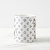 Cream Point Birman / Ragdoll Niedlich Cat & Paws Kaffeetasse (Mittel)