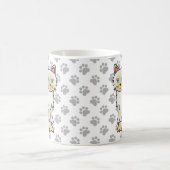 Cream Point Birman / Ragdoll Niedlich Cat & Paws Kaffeetasse (Mittel)
