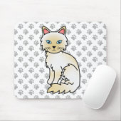Cream Point Birman / Ragdoll Niedlich Cat & Paws Mousepad (Mit Mouse)