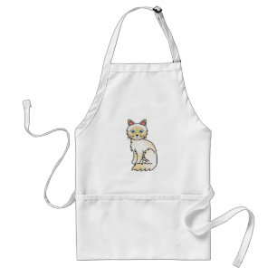 Cream Point Tabby Birma / Ragdoll Katze Schürze