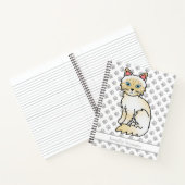 Cream Point Tabby Birman/Ragdoll Cat & Custom Text Notizblock (Innenseite)