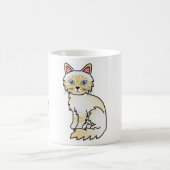 Cream Point Tabby Birman / Ragdoll Cat Kaffeetasse (Mittel)