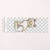 Cream Point Tabby Birman/Ragdoll mit Paws & Name Yogamatte (Vorderseite (Horizontal))