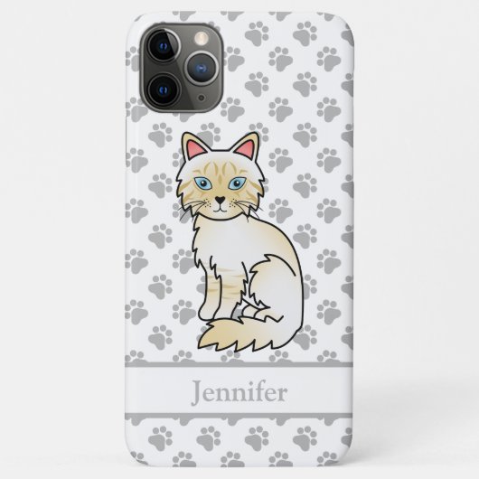 Cream Point Tabby Birman / Ragdoll Niedlich Cat & Case-Mate iPhone Hülle (Rückseite)