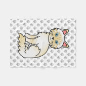 Cream Point Tabby Birman / Ragdoll Niedlich Cat &  Fleecedecke (Vorderseite (Horizontal))