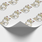 Cream Point Tabby Birman/Ragdoll Niedlich Cat Patt Geschenkpapier (Ecke)