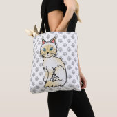 Cream Point Tabby Birman / Ragdoll Niedlich Cat &  Tasche (Von Nahem)