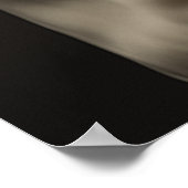 Cream Poodle-Blume Poster (Ecke)