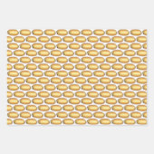 Cream Puff Croissant Pain au Chocolat Pastrie Geschenkpapier Set (Vorderseite 3)