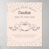 Cream Pumpkin Wie viele Candies Baby Duschgame Poster (Vorne)