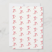 Cream Red Bow Cocktail Galentine’s Day Einladung (Rückseite)