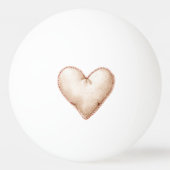 Cream Red Lips Kisses Flirty Tischtennisball (Rückseite)