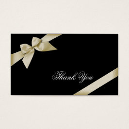 Cream Ribbon Danke Minicard