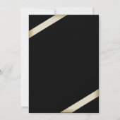 Cream Ribbon Wedding Ankündigung 2 (Rückseite)