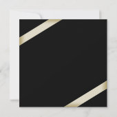 Cream Ribbon Wedding Ankündigung 2 (Rückseite)