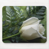 Cream Rosenknospe Mouse Pad Mousepad (Vorne)