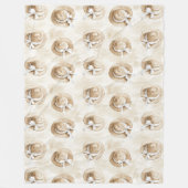 Cream Sand Beach Hats   Fleecedecke (Vorderseite)