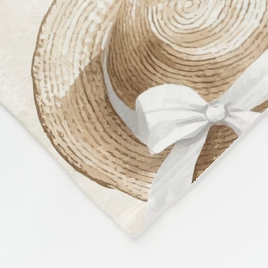 Cream Sand Beach Hats Fleecedecke (Ecke)