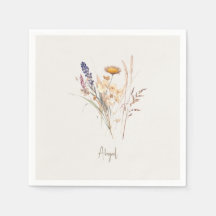 Cream Script Herbst-Blumen-Shower-Cocktail