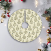 Cream Scripting Tree Pattern Urlaub Polyester Weihnachtsbaumdecke