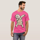 Cream Shar Pei Dabbing Funny Dog Dab Dance T-Shirt (Vorne ganz)