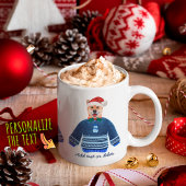 Cream Shiba Inu Holiday Tragend Ugly Sweater Xmas Kaffeetasse