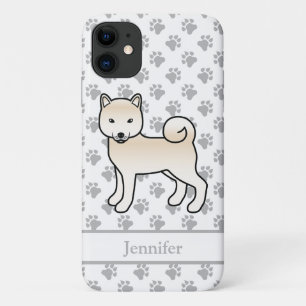 Cream Shiba Inu Süßer Cartoon-Hund & Name Case-Mate iPhone Hülle