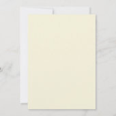 Cream Sky Leaf Hochzeit Einladung (Rückseite)