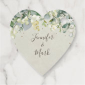 Cream Snowberry+Eucalyptus Benutzerdefinierte Meld Geschenkanhänger (Rückseite)