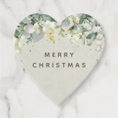 Cream Snowberry+Eucalyptus Benutzerdefinierte Meld Geschenkanhänger (Vorderseite)