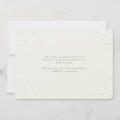 Cream Snowberry+Eucalyptus Wedding Foto Dankeskarte (Rückseite)