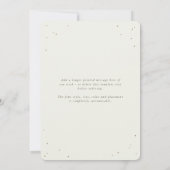 Cream Snowberry+Eucalyptus Wedding Foto Dankeskarte (Rückseite)