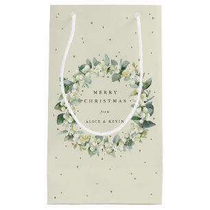 Cream Snowberry+Eukalyptus Christmas/Holiday Kleine Geschenktüte