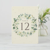 Cream Snowberry+Eukalyptus Weihnachtsfeiertage Tis (Stehend Vorderseite)