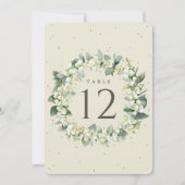 Cream Snowberry+Eukalyptus Weihnachtsfeiertage Tis (Vorderseite)