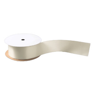 Cream Solid Color Satin Ribbon Satinband