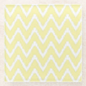 Cream Southern Hütte Chevrons Glasuntersetzer (Vorderseite)