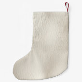 Cream Sparkle Gold Glam Einhornleuchten Kleiner Weihnachtsstrumpf (Rückseite)