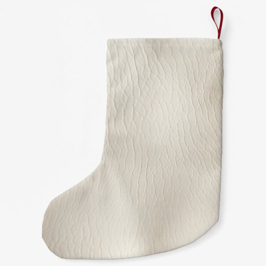 Cream Sparkle Gold Glam Einhornleuchten Kleiner Weihnachtsstrumpf (Rückseite)