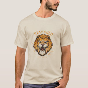 Cream Street Print Halbarm Rayonhemd ; T-Shirt