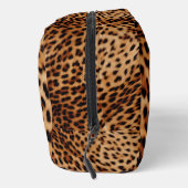Cream Tan Brown Leopard Print Waschbeutel (Rechts)