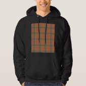 Cream Tartan Men's Basic Hooded Sweatshirt (Vorderseite)
