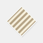 Cream Tofu Khaki Oyster Stripe Serviette (Ecke)