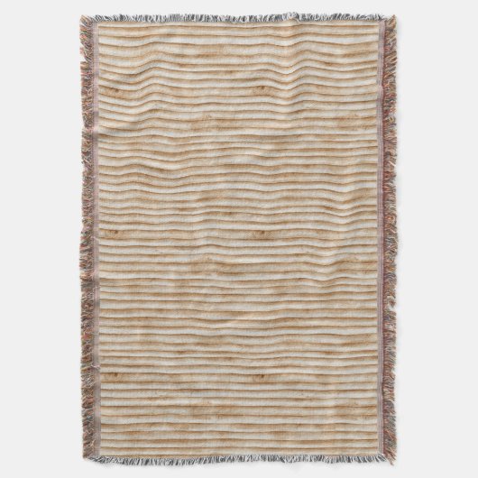 Cream Tree Bark Wood Christmas Decke (Vorderseite Vertikal)