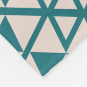 Cream Triangle Modern Art-Deko Pastel Muster Fleecedecke (Ecke)