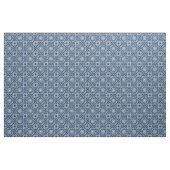 Cream und Blue Art Deco Blumenmuster Stoff (Fat Quarter (45,7 x 55,9 cm))