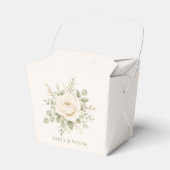 Cream- und Salbeigrüne Hochzeit Geschenkschachtel (Vorderseite)