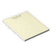 Cream Unique Classic Personalisiert Benutzerdefini Notizblock (angewinkelt)
