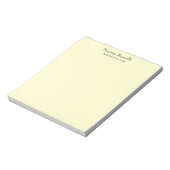 Cream Unique Classic Personalisiert Benutzerdefini Notizblock (Rotiert)