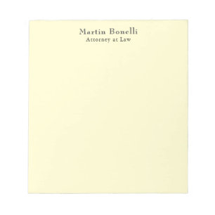 Cream Unique Classic Personalisiert Benutzerdefini Notizblock